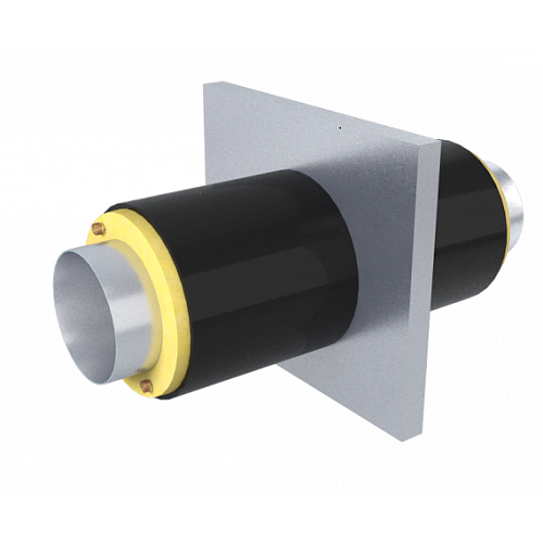 Опора неподвижная вариант А ППУ ОЦ с МЗИ и КВ тип 2 Ст20 32х3,5х255х16х2500 мм ГОСТ 8732-78