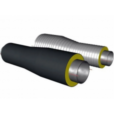 Переход стальной ППУ ПЭ с МЗИ и КВ тип 2 09Г2С 45х3,5х32х3х1500 мм ГОСТ 8732-78