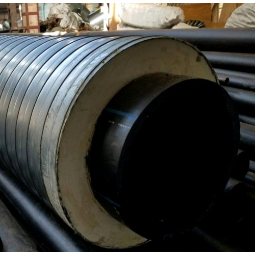 Труба в ППУ изоляции ПНД оцинкованная SDR 13,6 12,5 PN ПЭ 100 160х11,8х280х0,7х59,3 мм