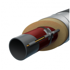 Труба в ППУ изоляции с греющим кабелем в полиэтиленовой оболочке тип 1 Ст3сп Ду25 33,5х3,2 мм ГОСТ 3262-75